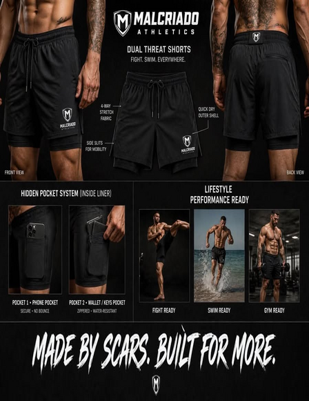 Malcriado Dual Threat Shorts